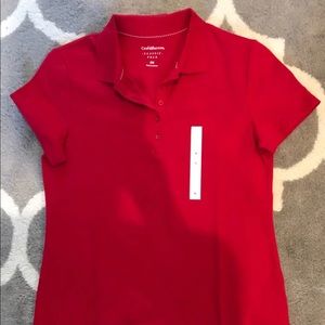 Croft & Barrow Classic Polo Red